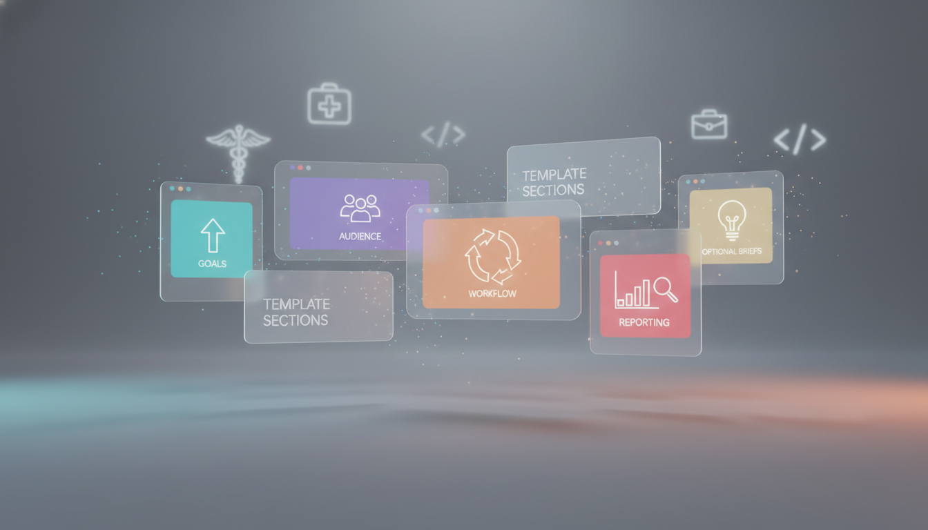 How do agencies customize the template for different clients?