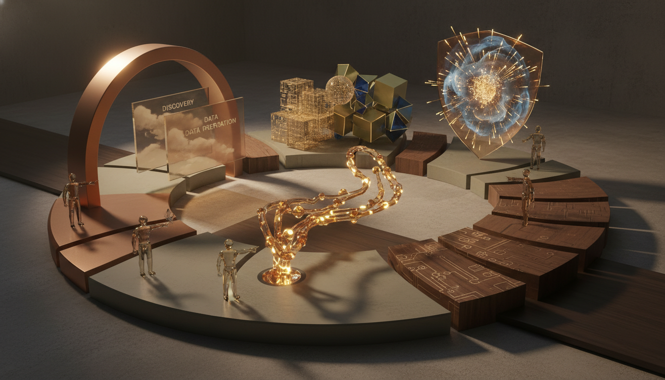 What are the core parts of business ai implementation services?