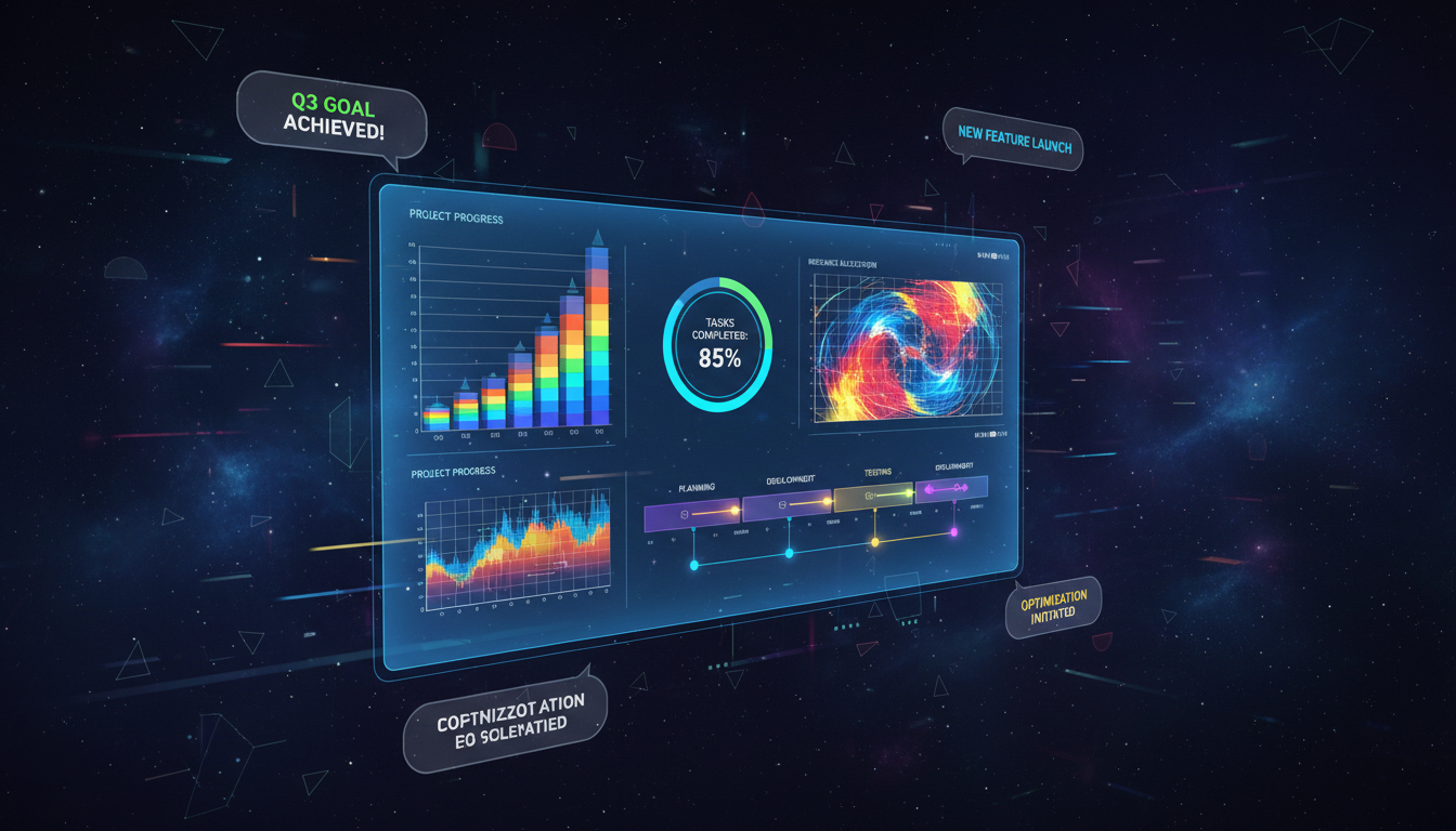 How do dashboards help monitor progress?
