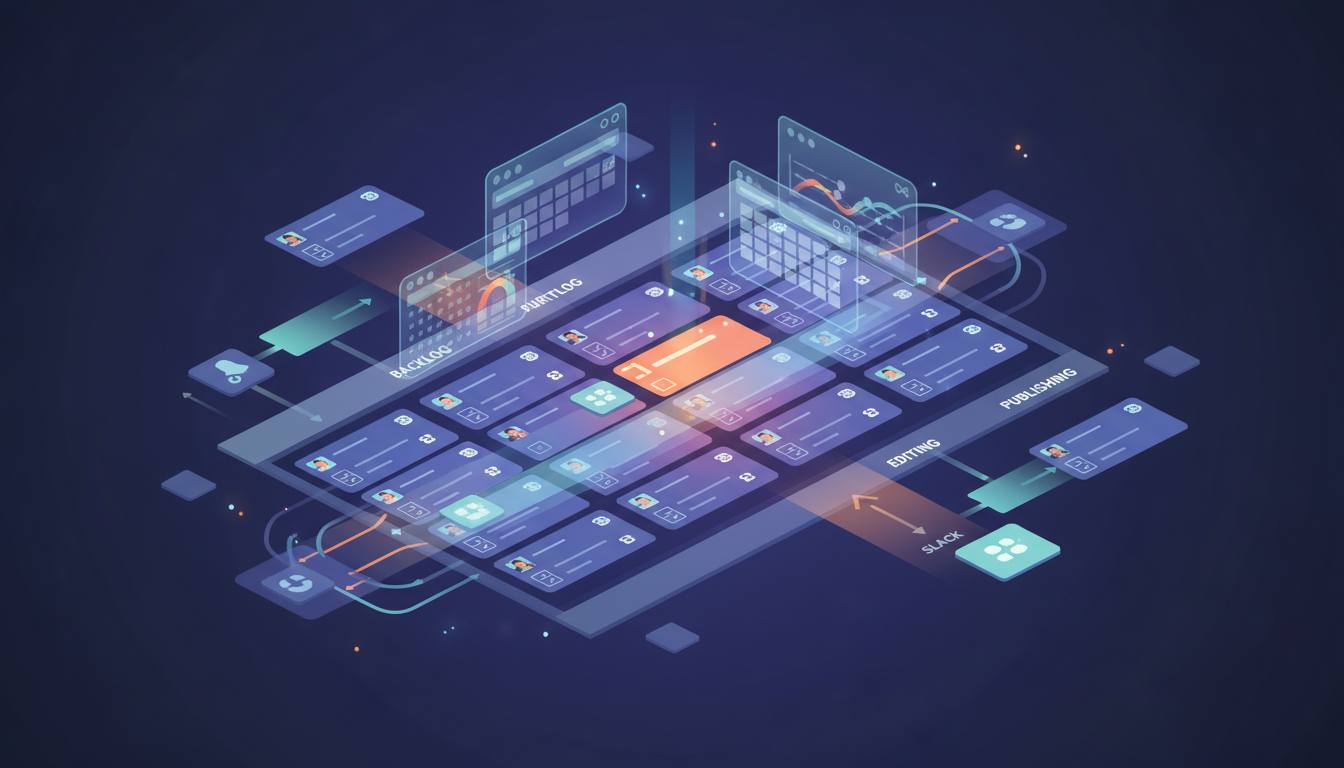 How does Trello support editorial workflows?