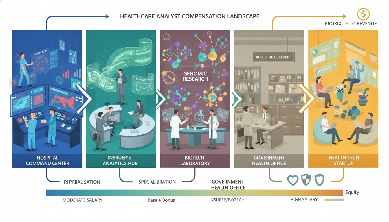 How salary changes by healthcare employer type